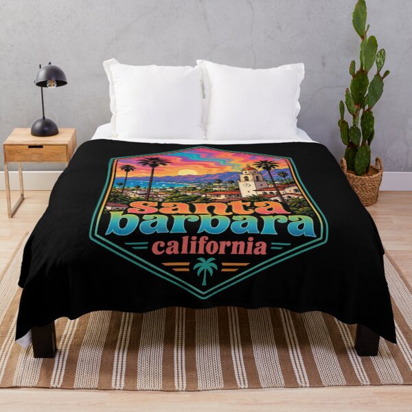 Item preview, Santa Barbara California USA Trippy Art Travel designed and sold by TomFrontierArt.