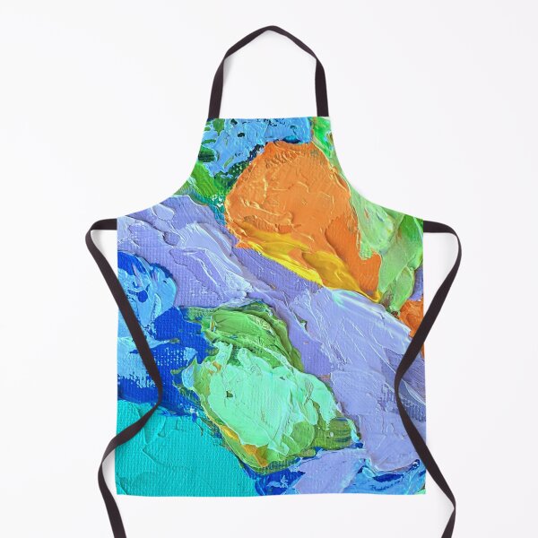 Item preview, abstract in blue and orange designed and sold by Tereza Pilar Art.