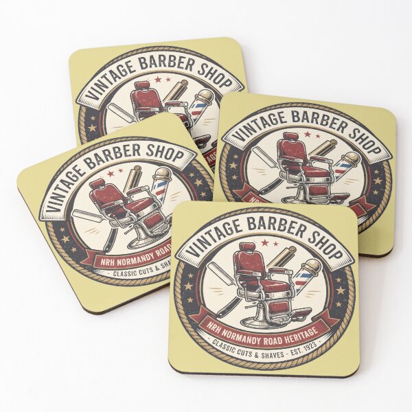Item preview, Vintage Barber Shop Retro Shaving Sign designed and sold by Normandy Road Heritage.