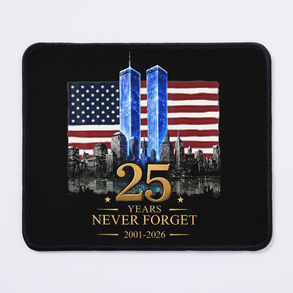 Item preview, Never Forget 25Th Years September 11 2001 Memorial Day Usa designed and sold by JoachimUnger.