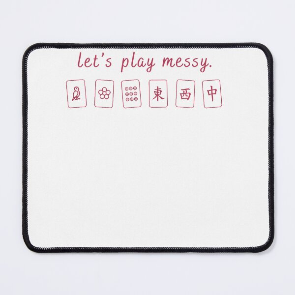Item preview, Let'S Play Messy Funny Aesthetic Mahjong Player Humor designed and sold by JoachimUnger.