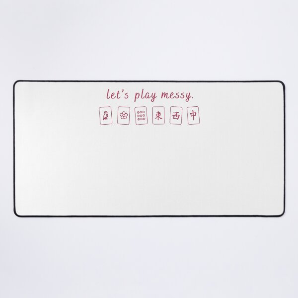 Item preview, Let'S Play Messy Funny Aesthetic Mahjong Player Humor designed and sold by JoachimUnger.