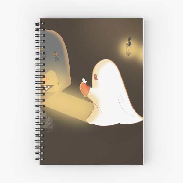 Item preview, Cozy Ghost Baking Cookies | Cute Whimsical Halloween & Christmas Cottagecore Illustration designed and sold by ☽ Moonroot Cottage ☾.