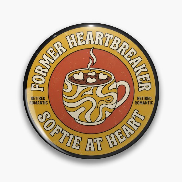 Item preview, Former Heartbreaker Softie At Heart Retro Badge designed and sold by DuckOddity.