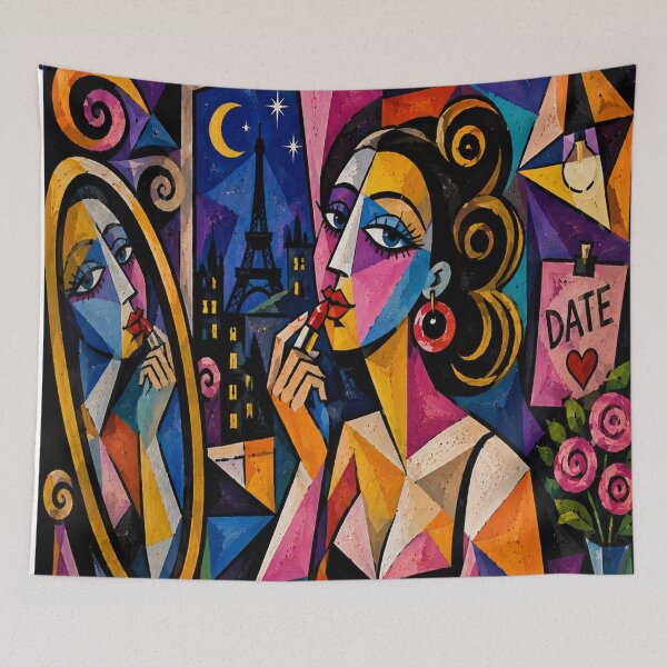 Item preview, Parisian Beauty in the Mirror designed and sold by CubiColors.
