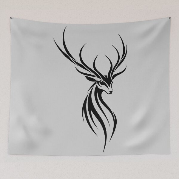 Item preview, Majestic Tribal Stag with Flowing Antlers designed and sold by ClubVacay.