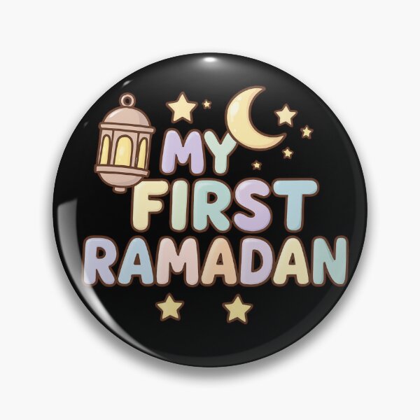 Item preview, My First Ramadan (V.10) – Pastel Islamic Lantern and Crescent Moon Design designed and sold by D-Islamic.