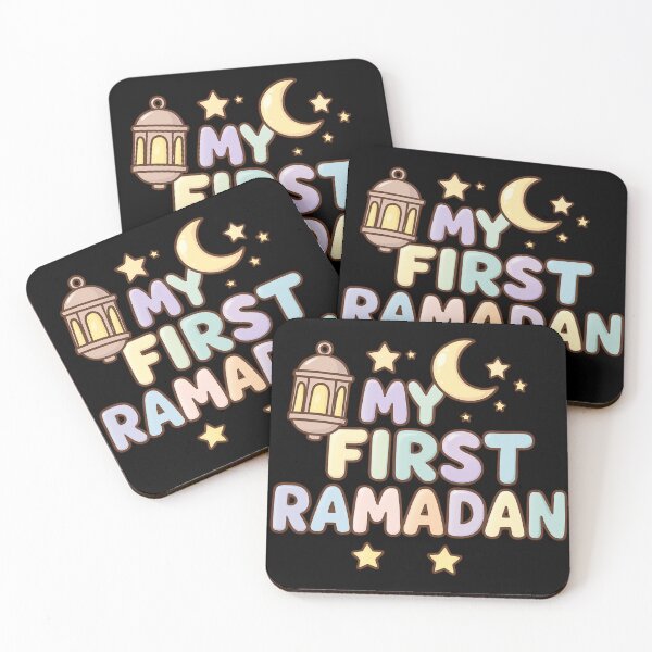 Item preview, My First Ramadan (V.10) – Pastel Islamic Lantern and Crescent Moon Design designed and sold by D-Islamic.
