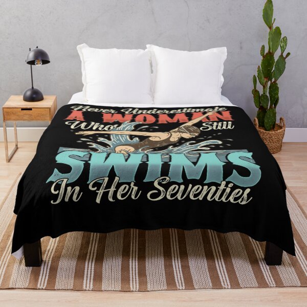 Item preview, Swimming Never Underestimate A Woman Swim In Her Seventies designed and sold by JoachimUnger.