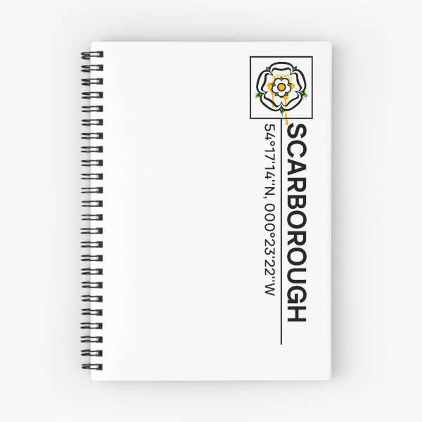 Item preview, Scarborough North Yorkshire Coast Coordinates Graffiti Rose Graphic designed and sold by OnHeathAndMoor.