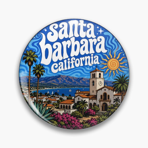 Item preview, Santa Barbara California USA Travel designed and sold by TomFrontierArt.
