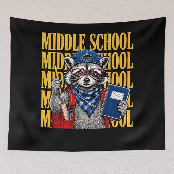 Item preview, Middle School Teacher Feral Raccoon Student Back To School designed and sold by JoachimUnger.
