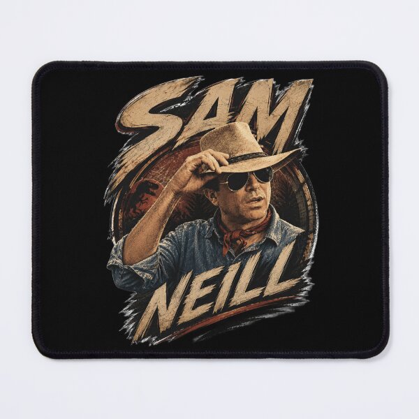Item preview, Sam Neill Vintage Dinosaur Adventure Retro Portrait designed and sold by Eddy048.