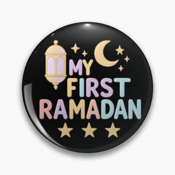 Item preview, My First Ramadan (V.11) – Pastel Islamic Lantern and Crescent Moon Design designed and sold by D-Islamic.