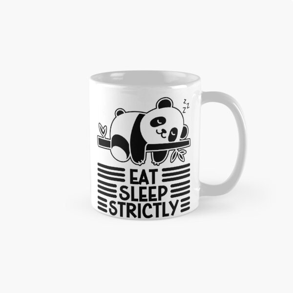 Item preview, eat sleep strictly funny panda bear designed and sold by gunaone-design.