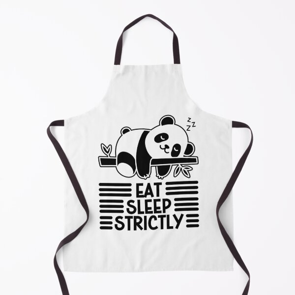 Item preview, eat sleep strictly funny panda bear designed and sold by gunaone-design.