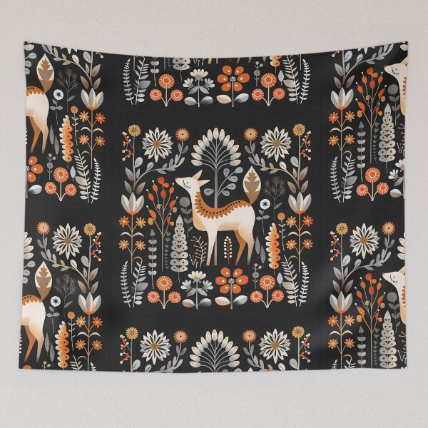 Item preview, Scandinavian Folk Art, Fairy-tale Forest designed and sold by xiao xuans.