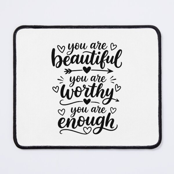 Item preview, you are beautiful, you are worthy, you are enough designed and sold by gunaone-design.