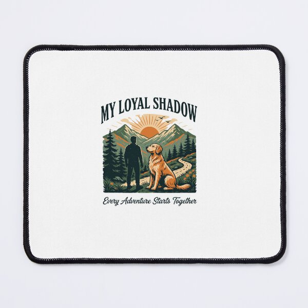 Item preview, My Loyal Shadow Golden Retriever Dog Hiking Adventure Nature Lover Gift designed and sold by HaweeWear.