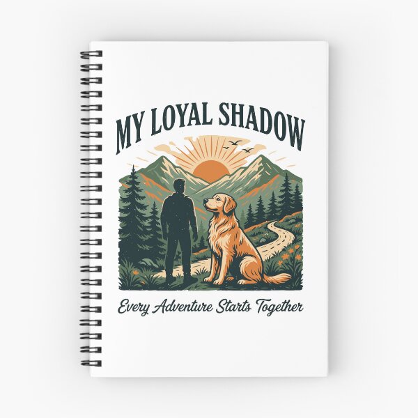 Item preview, My Loyal Shadow Golden Retriever Dog Hiking Adventure Nature Lover Gift designed and sold by HaweeWear.