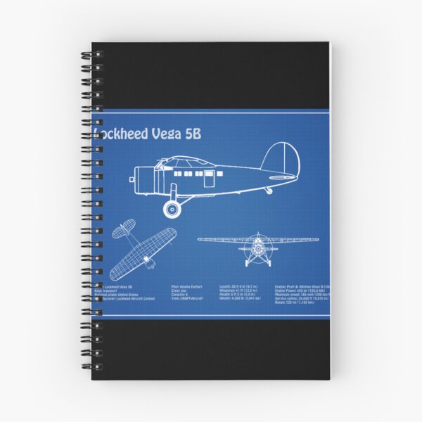 Item preview, Lockheed Vega 5B Of Amelia Earhart Airplane Bluepr designed and sold by Burtonandivy.