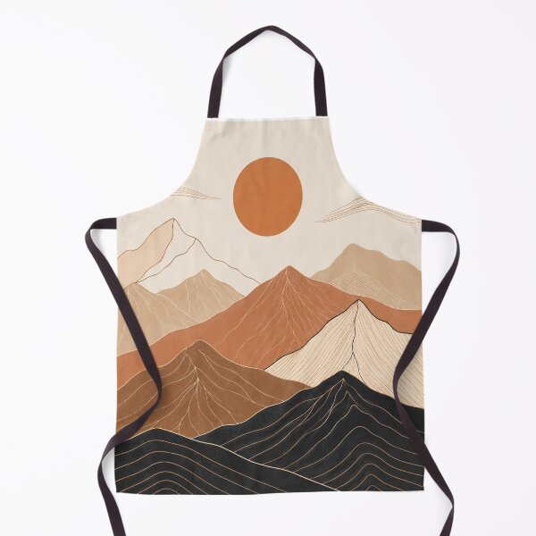 Item preview, Minimalist Mountain Sunset Line Art Outdoor Nature designed and sold by teemix.