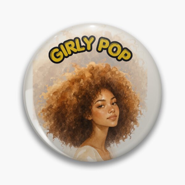 Item preview, Girly Pop Light Brown Afro designed and sold by Mary_Bens.