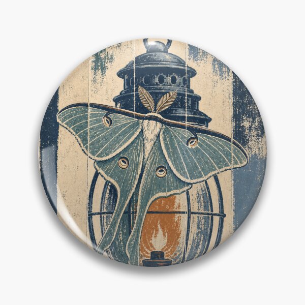 Item preview, Luna Moth on the Glass Lantern Witchy Occult Art designed and sold by VisualArtsOasis.