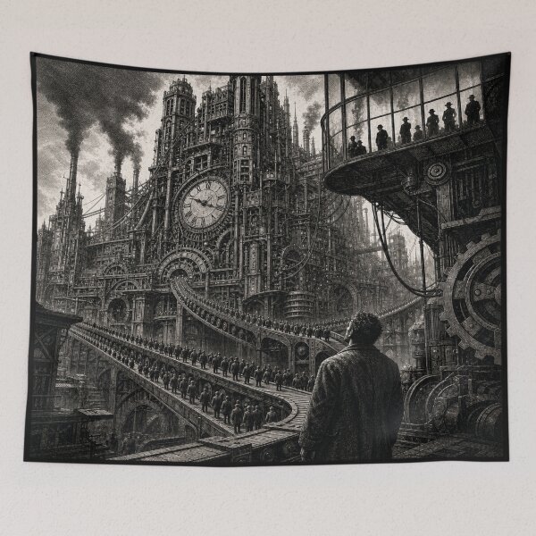 Item preview, Just Like Clockwork | Dystopian Themed Art designed and sold by FadedFrequency.
