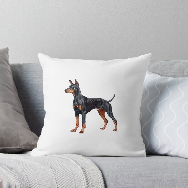 Item preview, Doberman Pinscher Dog Dobie, with tail, not docked designed and sold by lambandoak.