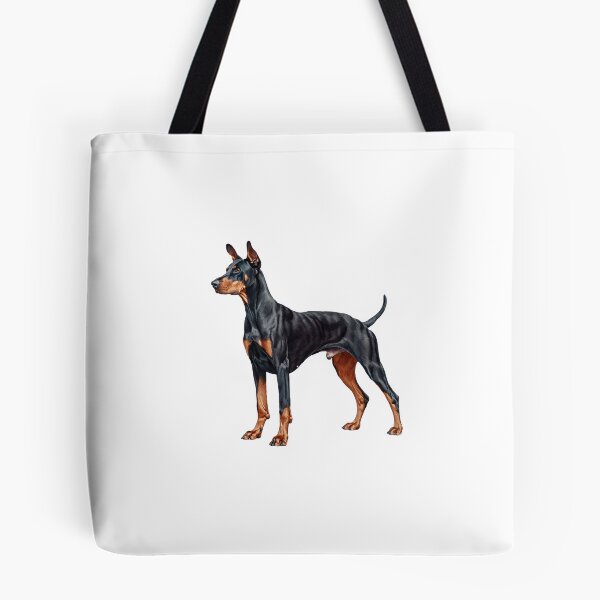 Item preview, Doberman Pinscher Dog Dobie, with tail, not docked designed and sold by lambandoak.