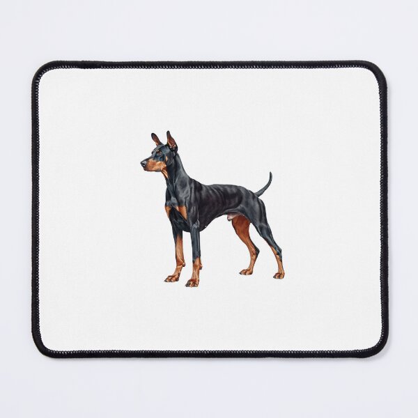 Item preview, Doberman Pinscher Dog Dobie, with tail, not docked designed and sold by lambandoak.