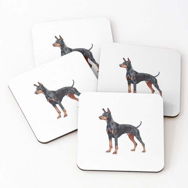 Item preview, Doberman Pinscher Dog Dobie, with tail, not docked designed and sold by lambandoak.