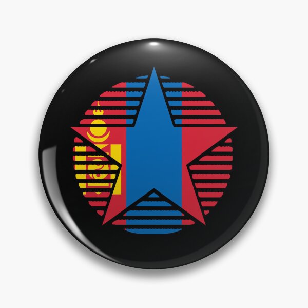 Item preview, Retro Mongolia Flag Star MN designed and sold by shitpostee.