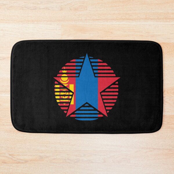 Item preview, Retro Mongolia Flag Star MN designed and sold by shitpostee.