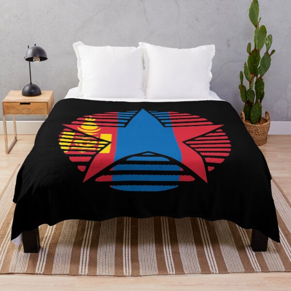 Item preview, Retro Mongolia Flag Star MN designed and sold by shitpostee.