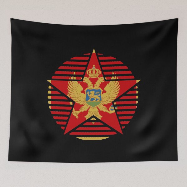 Item preview, Retro Montenegro Flag Star ME designed and sold by shitpostee.