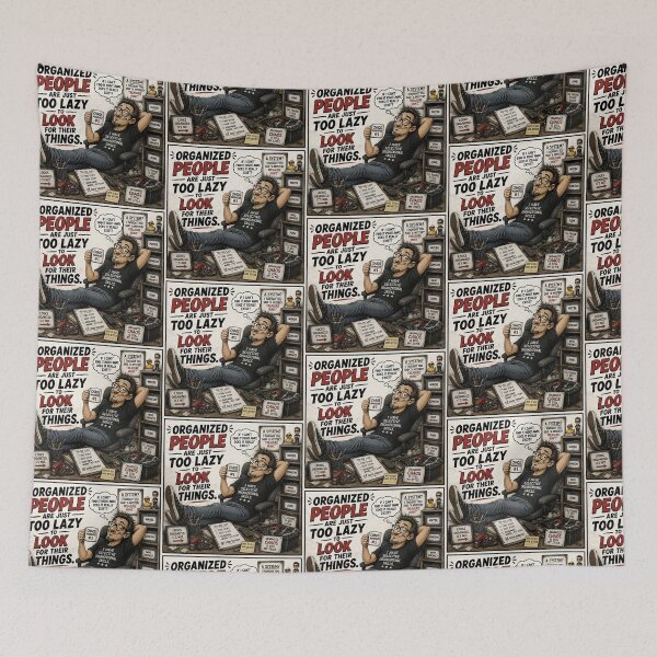 Item preview, Funny Organized People Are Just Too Lazy Men’s Shirt designed and sold by Mad Axle Studios.