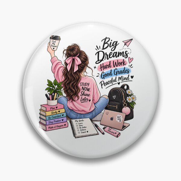 Item preview, Study Now Shine Later – Motivational Student Girl T-Shirt designed and sold by Ishratparween11.