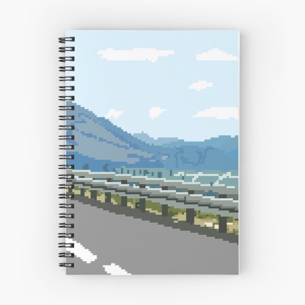 Item preview, Pixel Art Mountain Road Landscape designed and sold by FoxPix.
