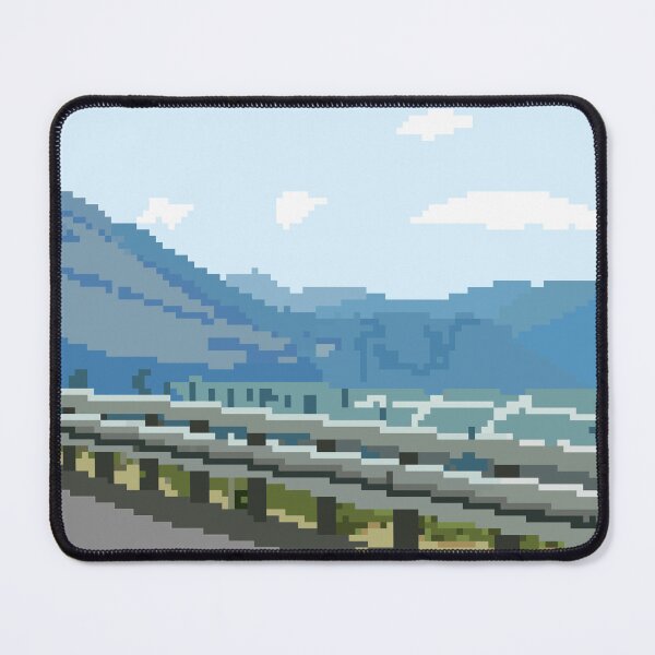 Item preview, Pixel Art Mountain Road Landscape designed and sold by FoxPix.