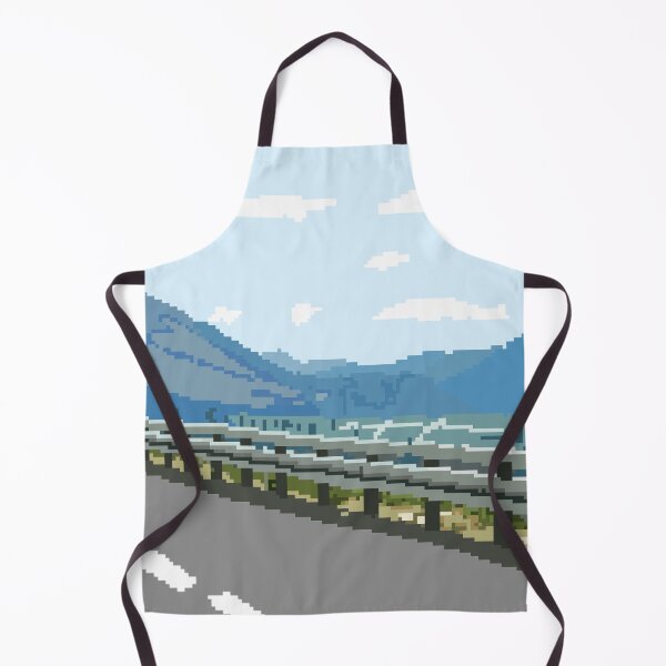 Item preview, Pixel Art Mountain Road Landscape designed and sold by FoxPix.