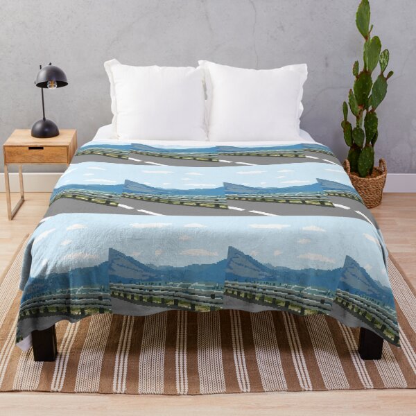 Item preview, Pixel Art Mountain Road Landscape designed and sold by FoxPix.