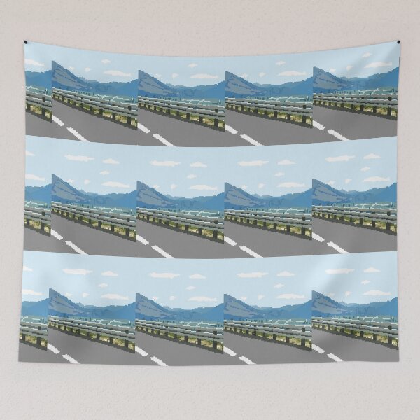 Item preview, Pixel Art Mountain Road Landscape designed and sold by FoxPix.