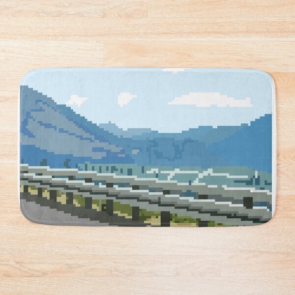 Item preview, Pixel Art Mountain Road Landscape designed and sold by FoxPix.