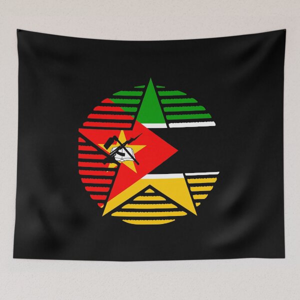 Item preview, Retro Mozambique Flag Star MZ designed and sold by shitpostee.