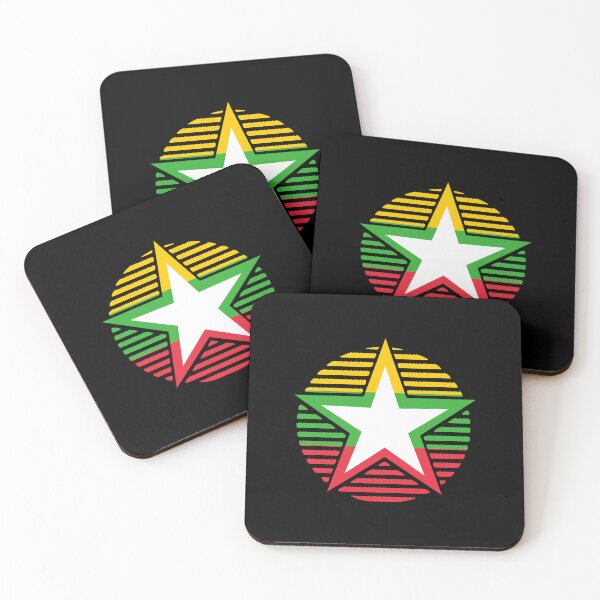 Item preview, Retro Myanmar Flag Star MM designed and sold by shitpostee.