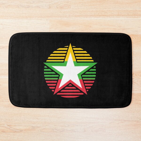 Item preview, Retro Myanmar Flag Star MM designed and sold by shitpostee.