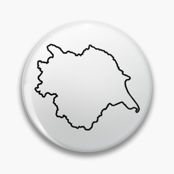 Item preview, Yorkshire England Map Outline Modern Minimalist Graphic designed and sold by OnHeathAndMoor.