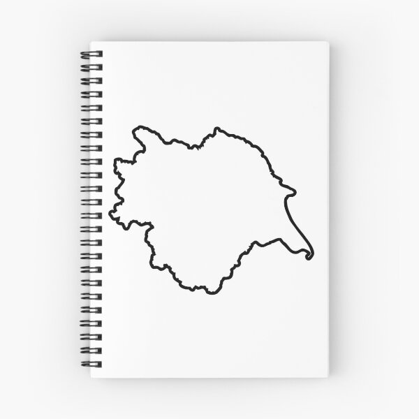 Item preview, Yorkshire England Map Outline Modern Minimalist Graphic designed and sold by OnHeathAndMoor.